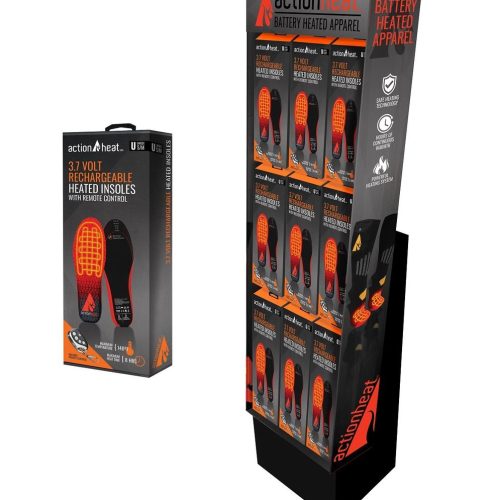 ActionHeat 3V Insoles 12-piece display - Front