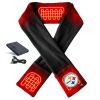 ActionHeat Pittsburgh Steelers 5V Battery Heated Scarf - Front