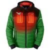 ActionHeat Philadelphia Eagles 5V Men's Colorblock Puffer Battery Heated Jacket - Front