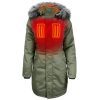 Open Box ActionHeat 5V Women's Battery Heated Parka Jacket - Front