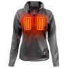 Open Box ActionHeat 5V Battery Heated 1/2 Zip Pullover Shirt - Women's - Front