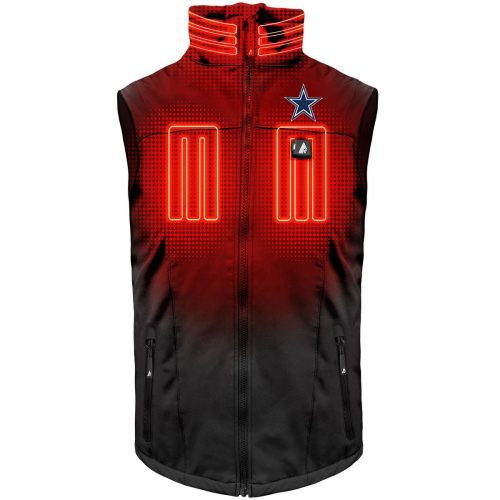 ActionHeat Dallas Cowboys 5V Men's Softshell Battery Heated Vest - Front