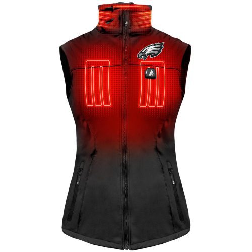 ActionHeat Philadelphia Eagles 5V Women's Softshell Battery Heated Vest - Front