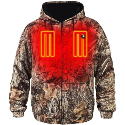 Open Box ActionHeat 5V Battery Heated Hunting Hoodie Sweatshirt - Front