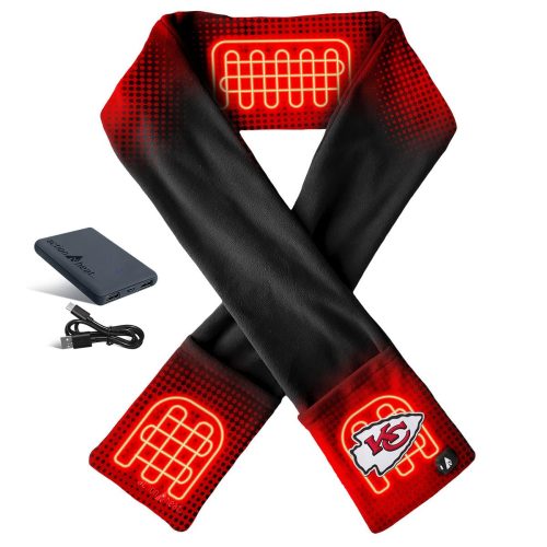 ActionHeat Kansas City Chiefs 5V Battery Heated Scarf - Front