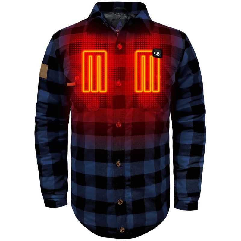 ActionHeat 5V Battery Heated Flannel Shirt - Front