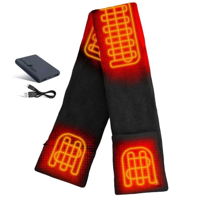 Open Box ActionHeat 5V Battery Heated Fleece Scarf - Front