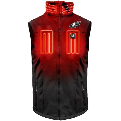 ActionHeat Philadelphia Eagles 5V Men's Softshell Battery Heated Vest - Front