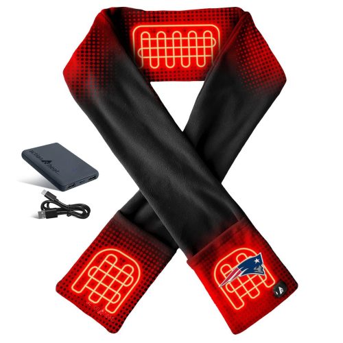 ActionHeat New England Patriots 5V Battery Heated Scarf - Front