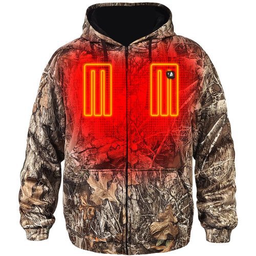 ActionHeat 5V Battery Heated Hunting Hoodie Jacket - Camouflage - Front