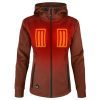 Open Box ActionHeat 5V Women's Slim Fit Battery Heated Hoodie - Front