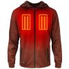 Open Box ActionHeat 5V Men's Slim Fit Battery Heated Hoodie - Front