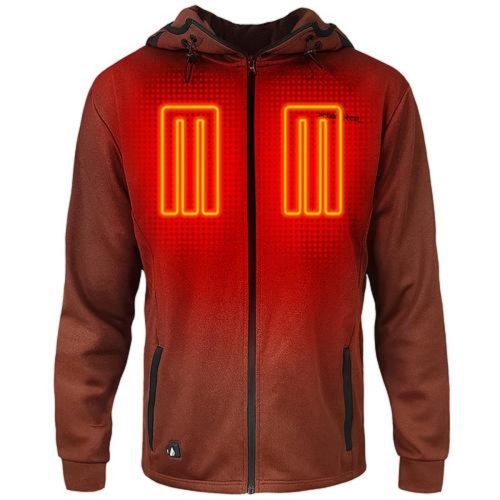 Open Box ActionHeat 5V Men's Slim Fit Battery Heated Hoodie - Front