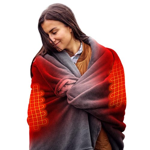 ActionHeat 7V Battery Heated Plush Throw Blanket - Front