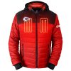 ActionHeat Kansas City Chiefs 5V Men's Colorblock Puffer Battery Heated Jacket - Front