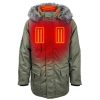 Open Box ActionHeat 5V Men's Battery Heated Parka Jacket - Front