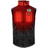 ActionHeat Green Bay Packers 5V Men's Softshell Battery Heated Vest - Front